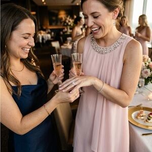 Vince Camuto Blush Pink Embellished Dress